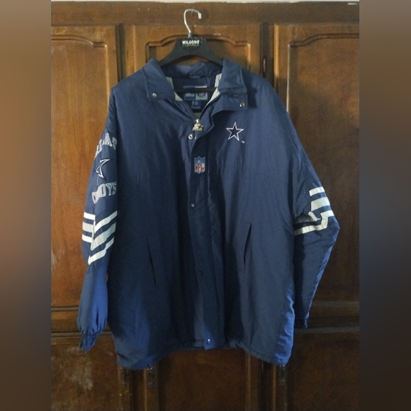 Vintage Dallas Cowboys Jacket Mens XXL Starter NFL Puffer Coat - Picture 1 of 10